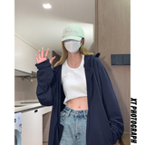 清凉一夏胖mm冰丝大码防晒服外套垂感透气百搭宽松连帽夹克女，男装防晒衣，星座202-3
