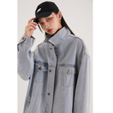 净版水洗翻领多口袋潮流牛仔夹克情侣款外套N601/P105，男装夹克，星座202-3