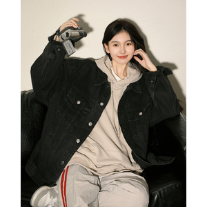 新款多口袋潮流水洗牛仔夹情侣纯色牛仔外套 N606/ P98，男装工装外套，星座202-3