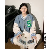 字母水洗毛巾料刺绣棒球服夹克情侣外套976/P100，男装夹克，星座202-3