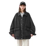 24新款工装大口袋水洗中性潮流牛仔夹克N33/P85，男装夹克，星座202-3