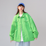 新款休闲纯色工装情侣潮牌牛仔水洗夹克外套N961/P85/128，男装夹克，星座202-3