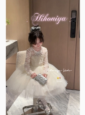 Spring韩国童装2026年春季新款宝宝公主生日礼服网纱裙女童连衣裙