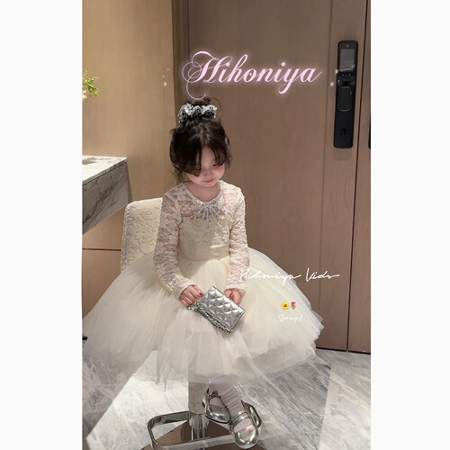 Spring韩国童装2026年春季新款宝宝公主生日礼服网纱裙女童连衣裙