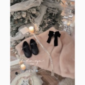 新款 Spring韩国童装 2025冬季 亲子环保水貂绒皮毛一体外套女童衣服