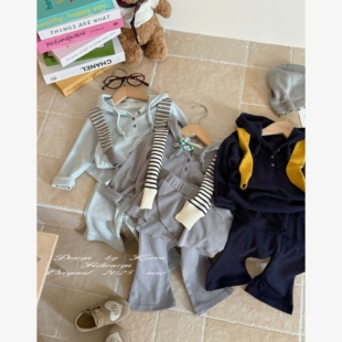 女童长袖 Spring韩国童装 套装 亲子纯色屁帘裤 两件套 2026年春秋新款