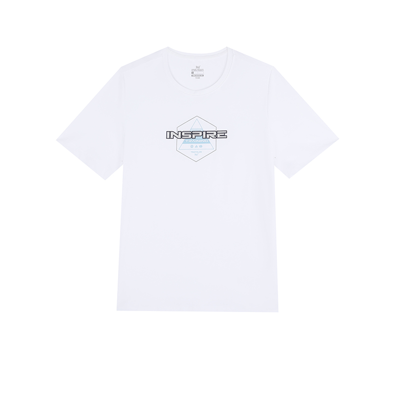 361度运动t恤男2025夏季新款常规舒适上衣圆领短T恤