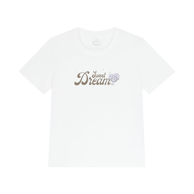 361度运动t恤女2026夏季新款修身休闲上衣圆领短T恤