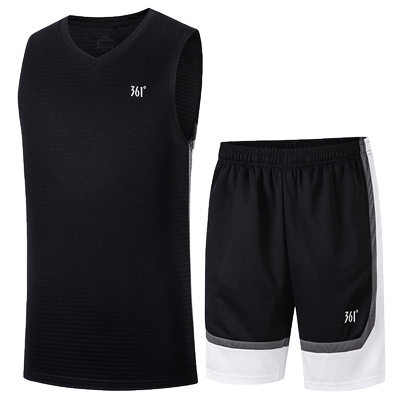 361度运动套装男2024夏季新款篮球套装舒适运动服