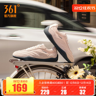 女冬季 361运动鞋 张艺凡同款 T头鞋 德训鞋 扁扁鞋 miu系薄底休闲板鞋