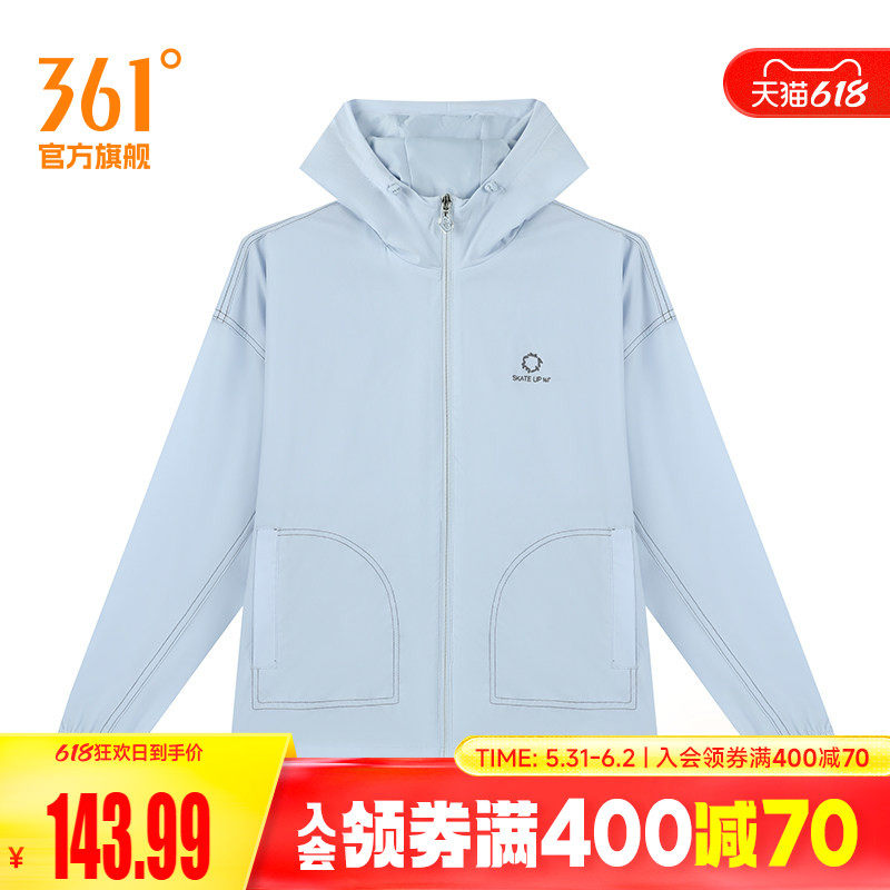 361度女装2026夏季新款单风衣宽松休闲运动外套