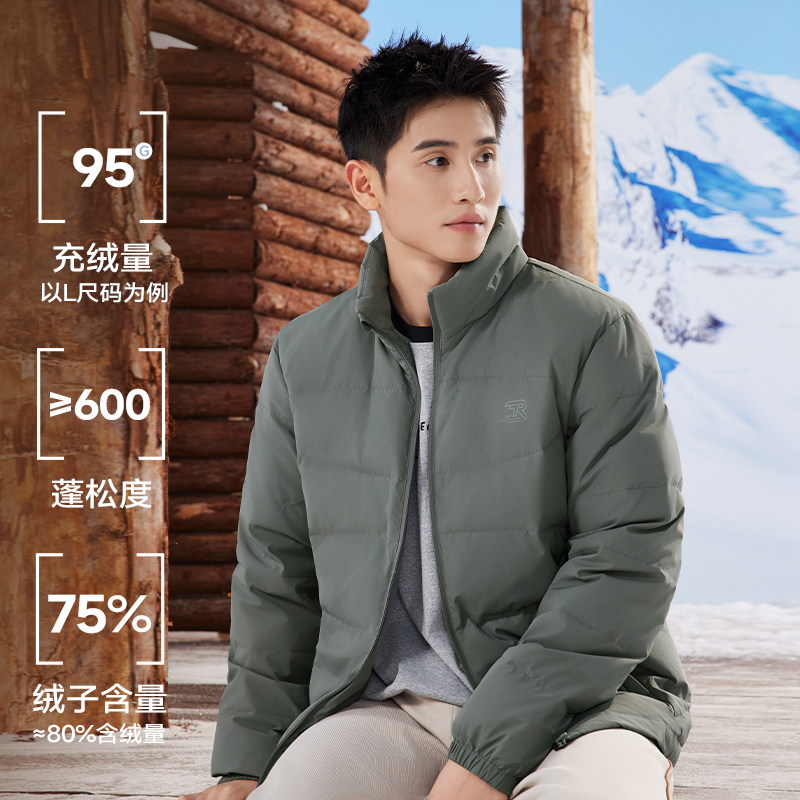 361羽绒服男2023冬季男士保暖fufu羽绒服立领棉服宽松运动外套