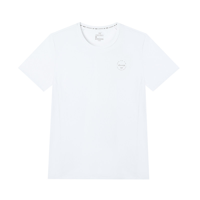 361度运动t恤女2025夏季新款常规舒适上衣圆领短T恤