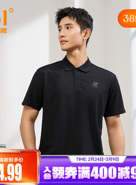361运动t恤男2026夏季新款透气轻薄POLO衫健身跑步翻领男士短袖