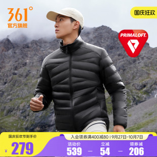 361Primaloft棉服立领男2024冬季 轻盈保暖P棉运动外套男632443201