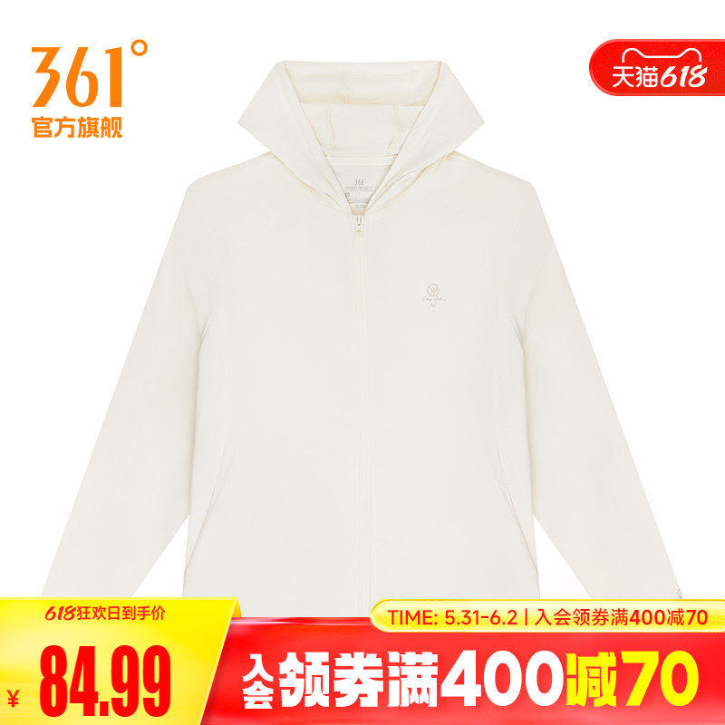 361度女装2026夏季新款针织单风衣常规舒适运动外套