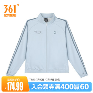 361度运动外套女秋冬新款绒里夹克宽松休闲上衣