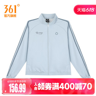 361度运动外套女秋冬新款绒里夹克宽松休闲上衣