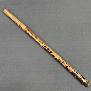 西口山人手作虎皮斑竹洞箫 萧乐器 演奏洞箫所见即所得