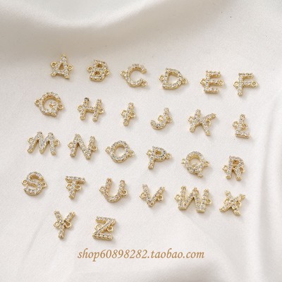 包金镶锆石水晶项链手作材料