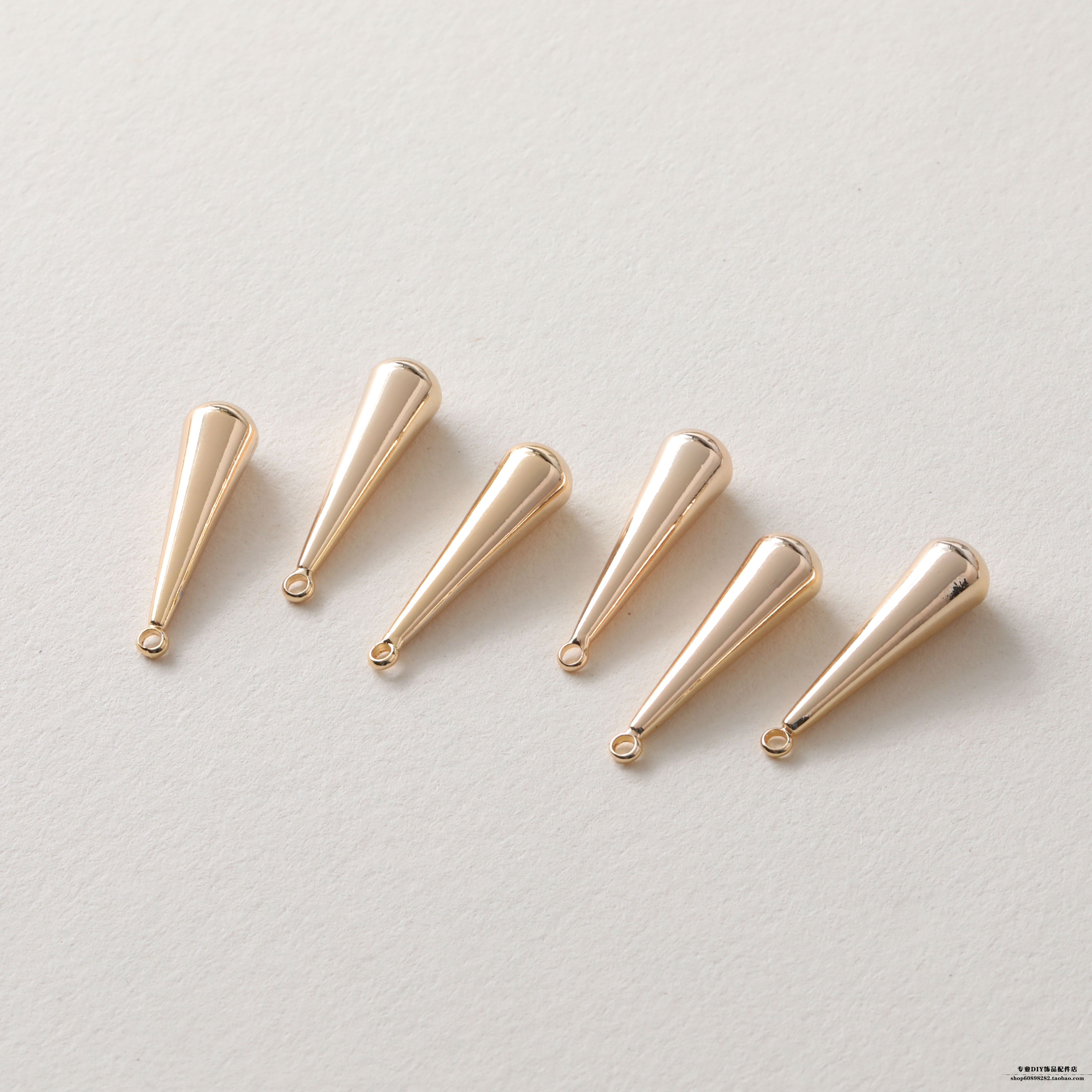 电镀金色吊坠耳饰手工材料