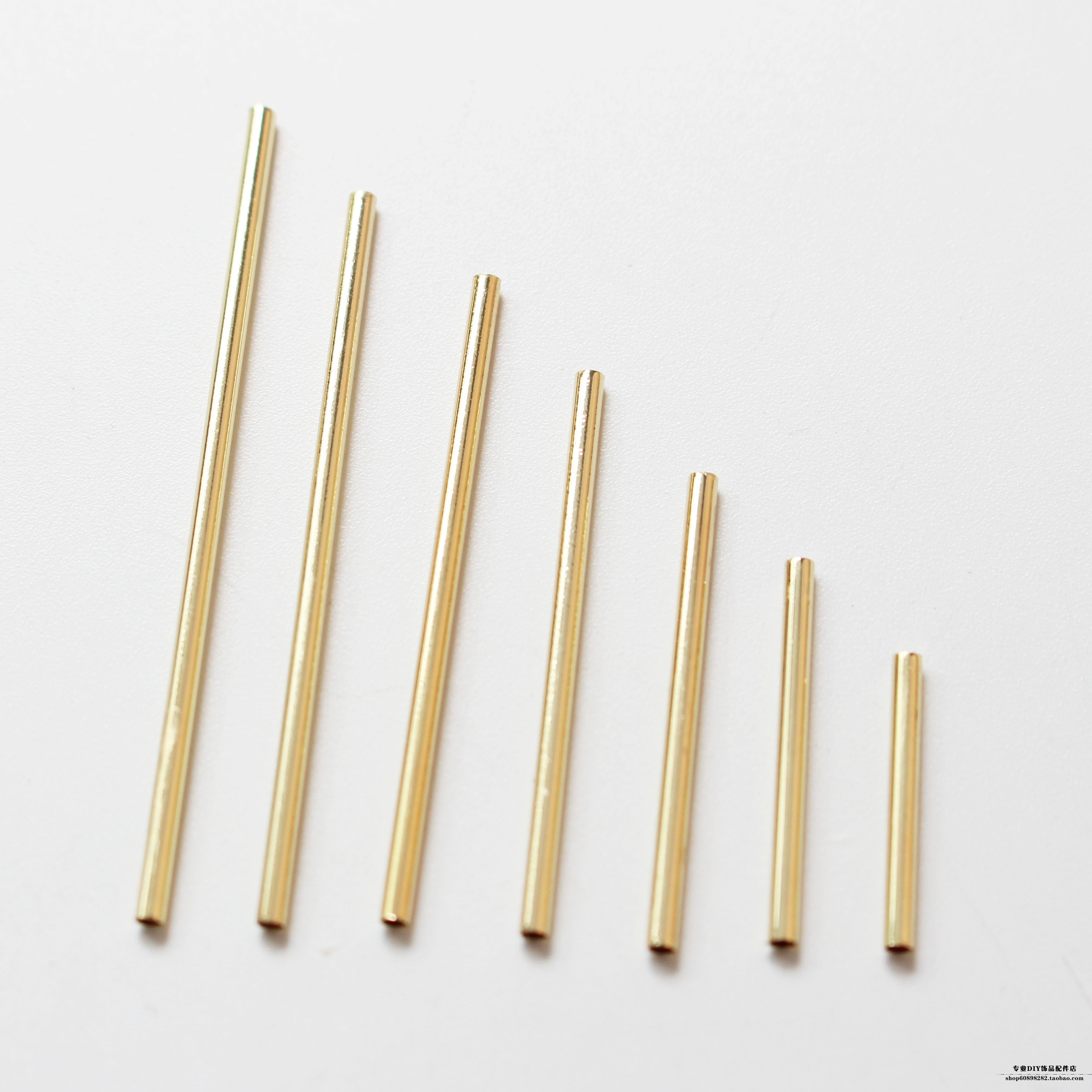 保色铜材质空心直径diy耳饰