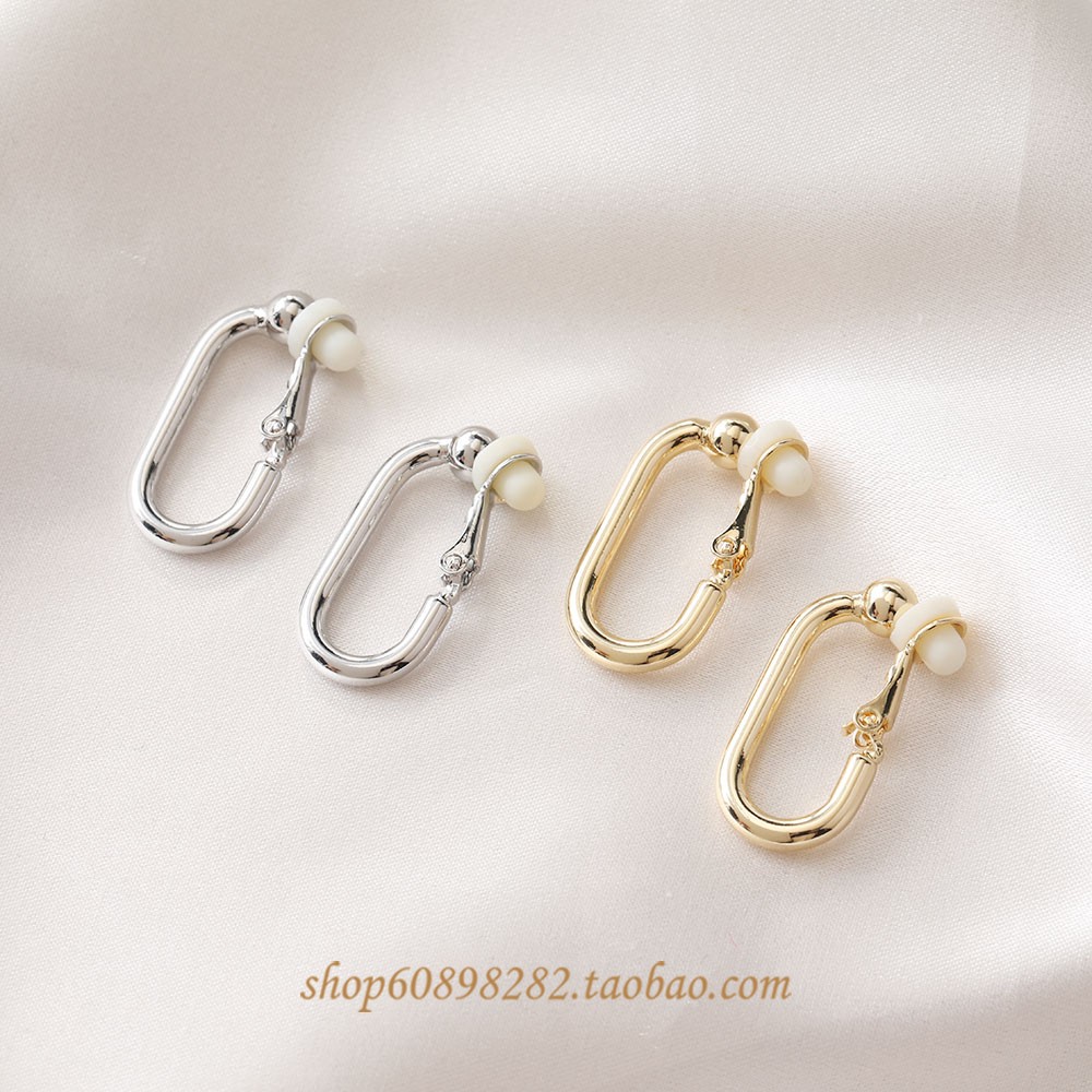 diy包金软垫无痛手作风耳夹