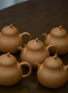 友兰轩 传统半手150CC小品容量原矿老段泥茄瓜壶光素器宜兴紫砂壶