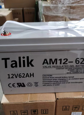 威特力斯蓄电池12V62AH6-GFM62铅酸免维护直流屏UPS机房设备备用