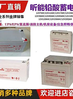 XINNENG昕能蓄电池12v7AH12AH17AH24AH38AH65AH100AH消防/UPS电源