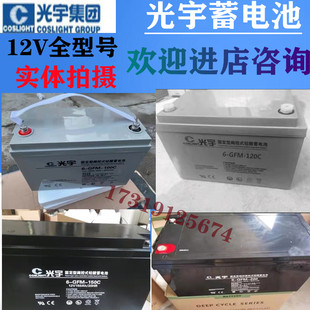 光宇蓄电池6-GFM-100C /38/50/65/120AH直流屏太阳能免维护蓄电池