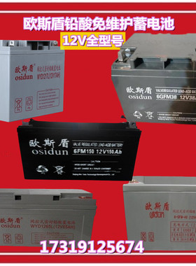 欧斯盾蓄电池GFM/WYD12100L消防应急UPS电源/12V17A24A38A65A100A