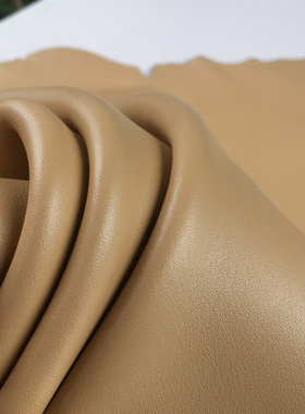 C5366全粒面平纹头层牛皮真皮手工DIY皮料2mm适中