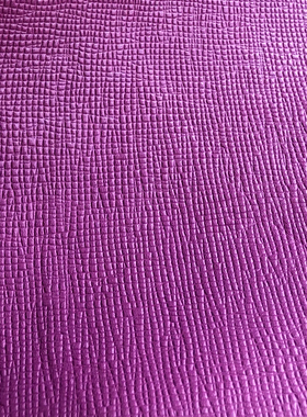 紫色手掌纹十字布纹头层牛皮真皮座椅桌垫箱包手工diy高定制皮料