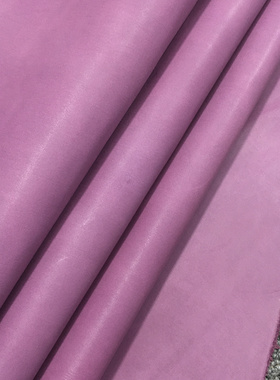 C1309紫色打蜡平纹头层牛皮真皮手工DIY皮料1mm软箱包鞋靴皮具