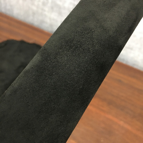 yp086黑色反绒羊皮真皮手工DIY皮料背面贴布1.2mm软