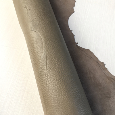 F5252大象灰泡泡纹羊皮真皮手工DIY皮料1.2mm软