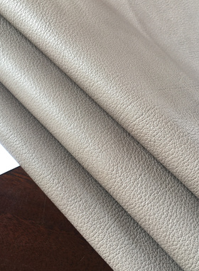 F1348灰色鹿皮1.2mm软特种动物真皮服装箱包鞋靴真皮手工DIY皮料