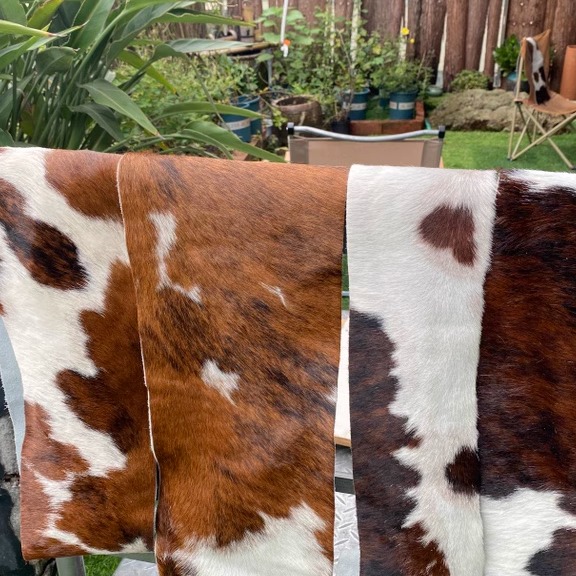 原色奶牛毛皮毛一体桌旗