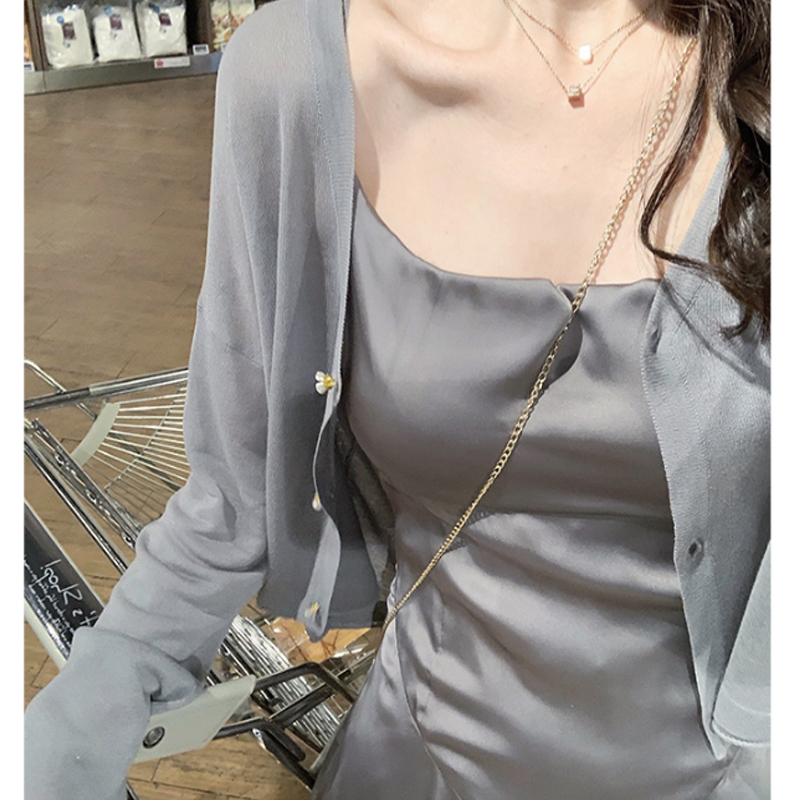 冰丝针织开衫外套女夏季