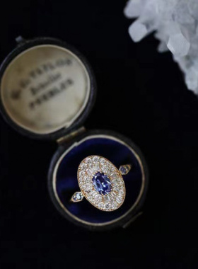 新品新款1198丝绒海浪曲戒指个性