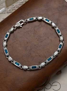 新品重工土耳其风格唐草纹镶石手