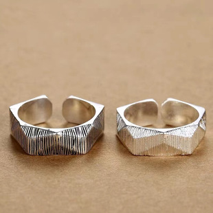 新品新款男士戒指开口可调节男款霸气个性单身食指指环