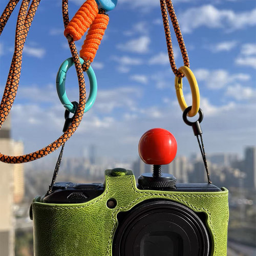 彩色双挂可调节斜挎相机背带