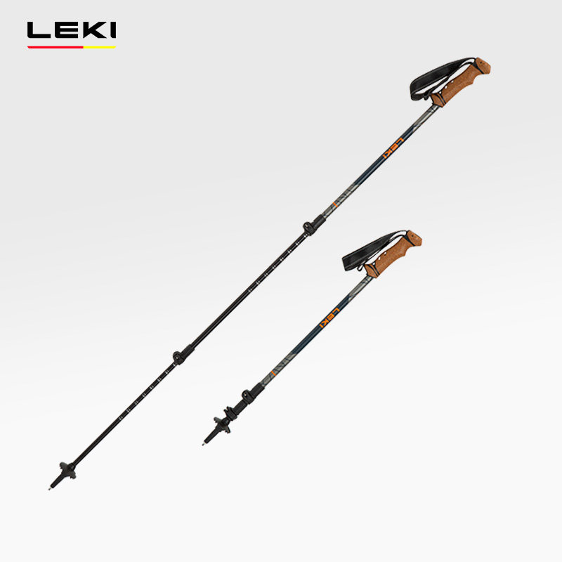 德国LEKI户外登山外锁伸缩可调节折叠莱格西轻量徒步杖KT65221841