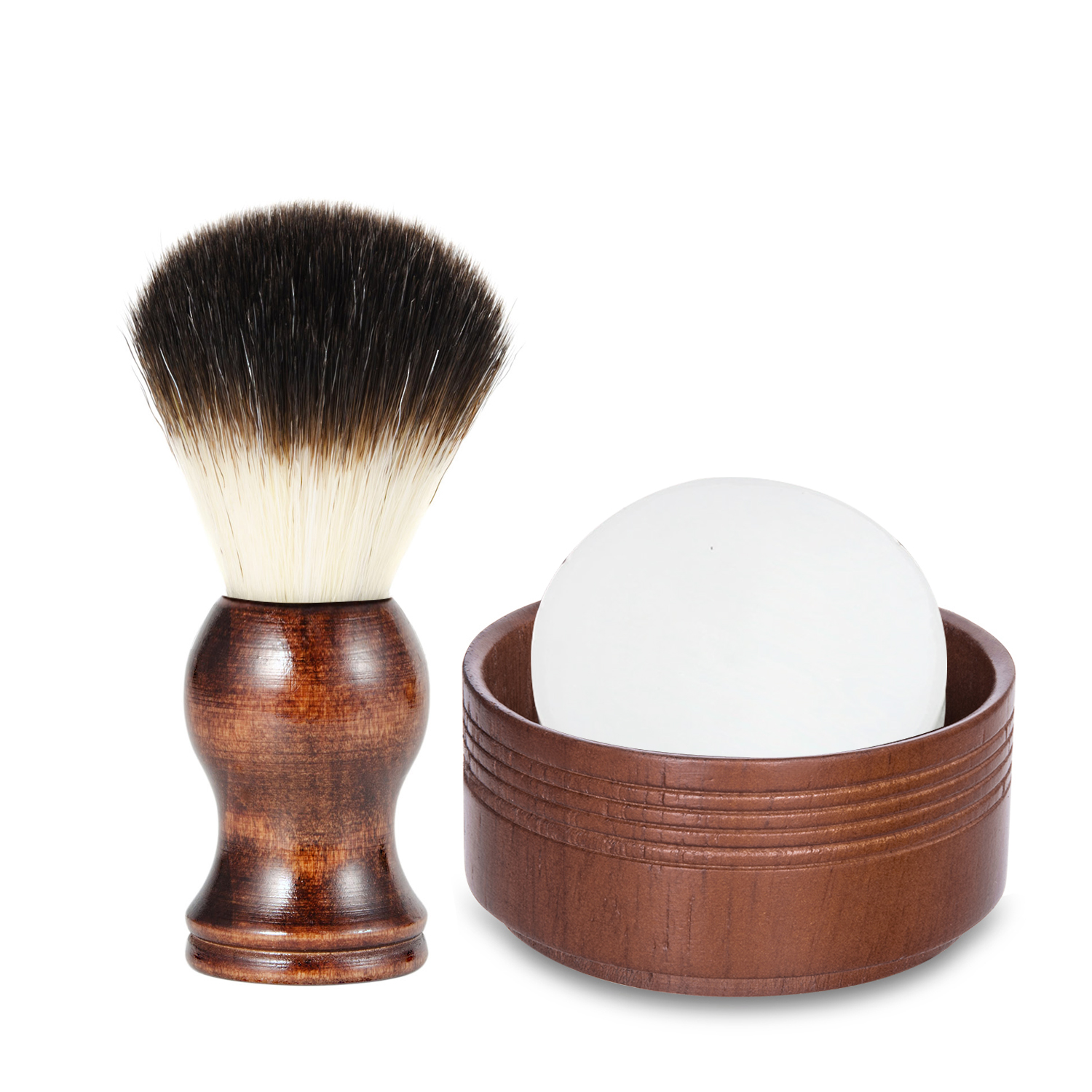 ZY男士剃须刷套装尼龙刷刮胡刷湿剃湿刮起泡沫打泡胡须刷剃须皂