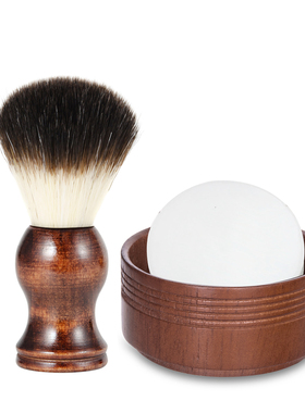 ZY男士剃须刷套装尼龙刷刮胡刷湿剃湿刮起泡沫打泡胡须刷剃须皂