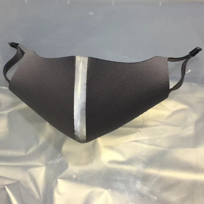 AMSFABRIC无缝银离子口罩男透气防晒3D口罩女夏季功能布炸街反光