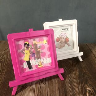 打印洗照片儿童画架相架婚纱正方形5寸相框相架装饰摆台摆件