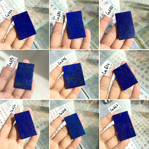 天然青金石无事牌吊坠少金少白